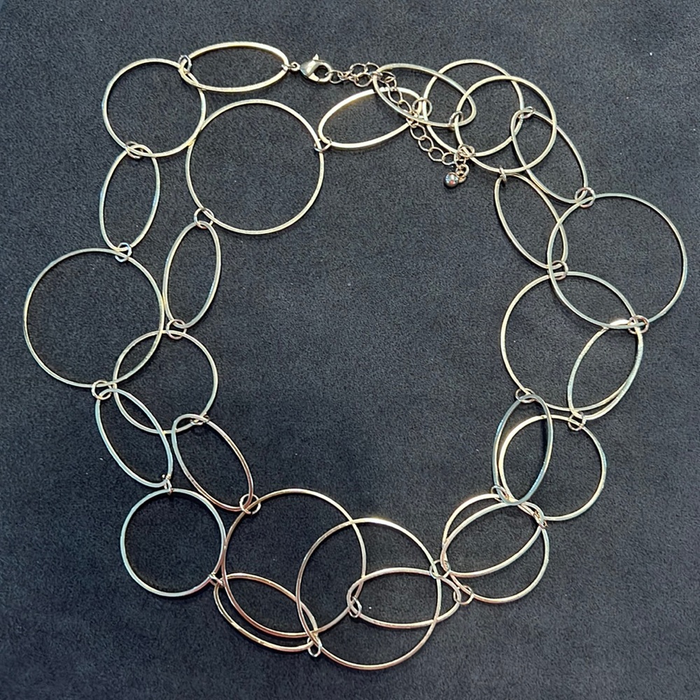 Large link gold necklace 18”